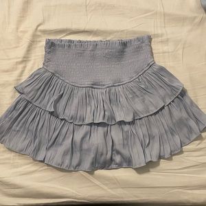 Powder Blue Mustard Seed Ruffled Skort